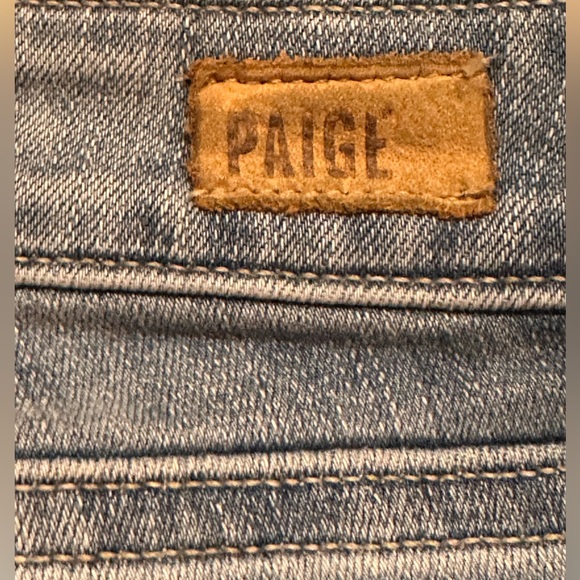 PAIGE Brigette Cropped Boyfriend Jeans Siri Deconstructed size 25 - Picture 8 of 8